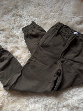 Olive Green Jogger Sweatpants